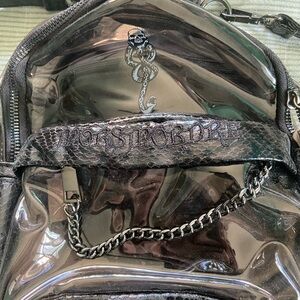 Harry Potter Death Eater Edgy Black Snake Print Backpack- Morsemorde